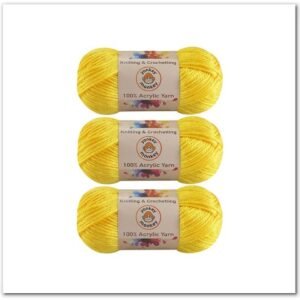 100% Acrylic Fancy Yarn 3-Pack Knitting