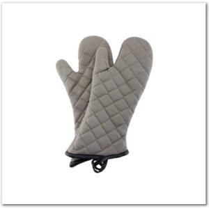 Oven Mitts Pair of Quilted Terry Cloth