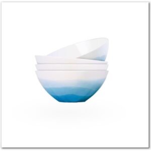 Calm Blue Porcelain Microwave safe bowls
