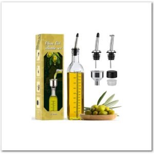 Aozita 17oz Glass Olive Oil Dispenser Bottle