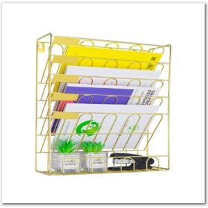 Wall Mount Hanging File Holder Organizer