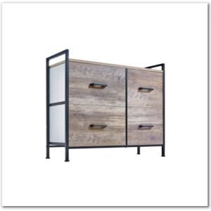 Drawers with Wood Top Rustic Storage Tower
