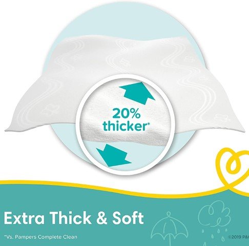Pampers Sensitive Water Based Baby Wipes - Image 2